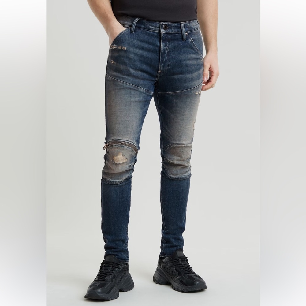 Men’s G-Star Raw 5620 Knee Zip Skinny Jeans